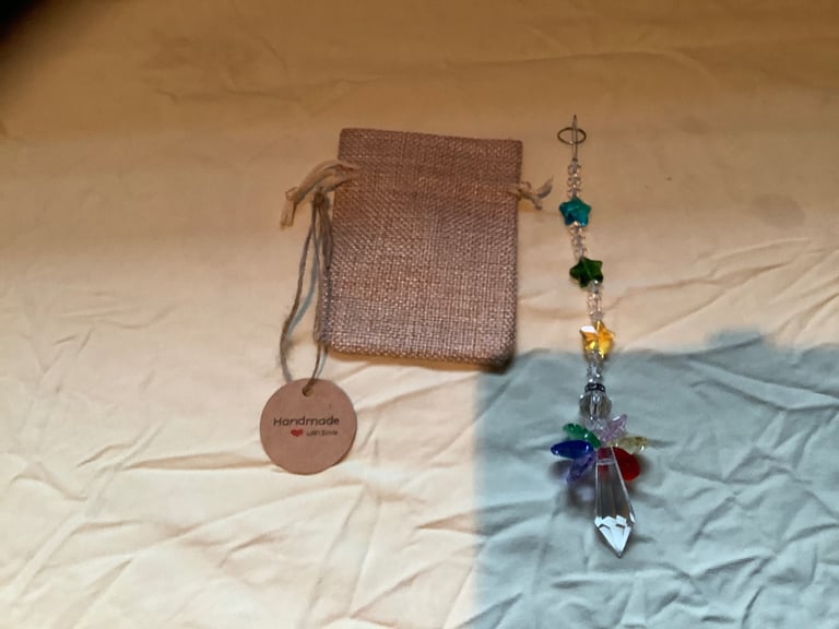 BESPOKE ANGEL 😇 sun catcher/charm and FREE gift 🎁 bag. STUNNING hung anywhere. 