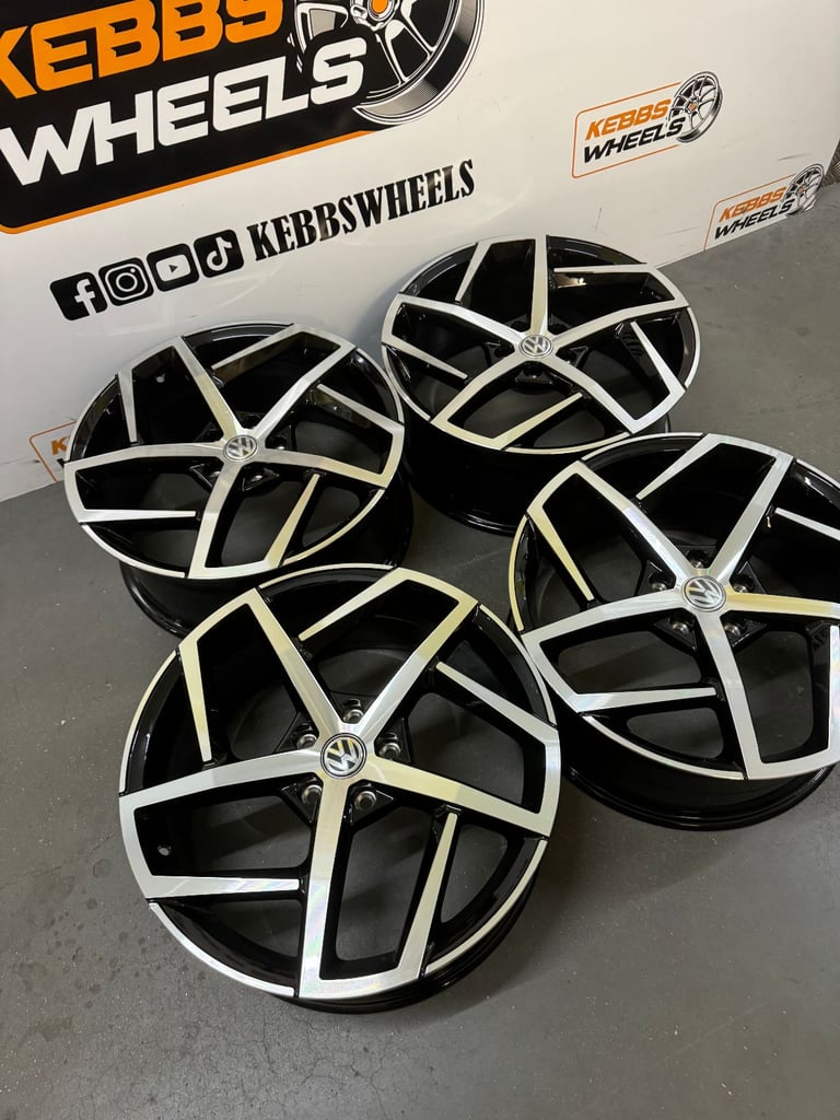 19" VW GOLF R GTI DALLAS STYLE ALLOY WHEELS AUDI A3 S3 VW GOLF R GTI SCIROCCO CADDY 