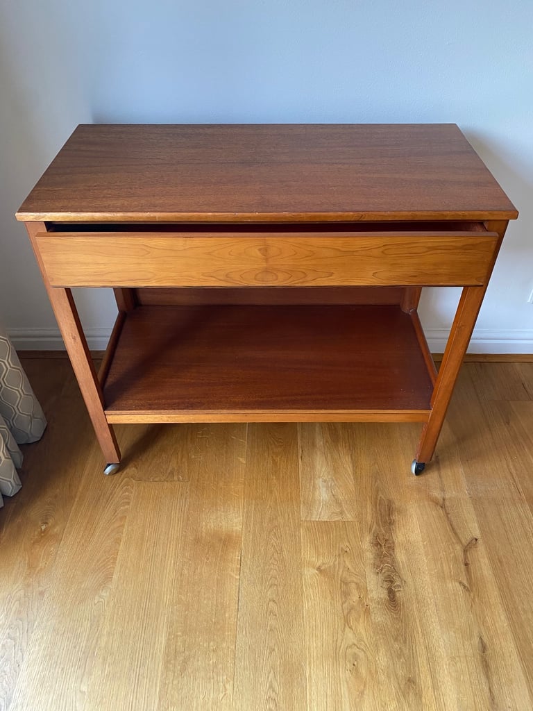 Vintage McIntosh Teak Metamorphic Bar Tea Trolley Table Retro Small Sideboard