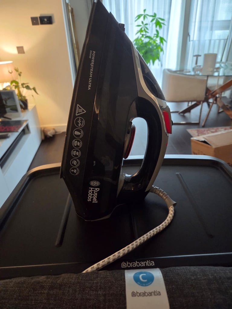 Brabantia Ironing Board and Russell Hobbs Iron