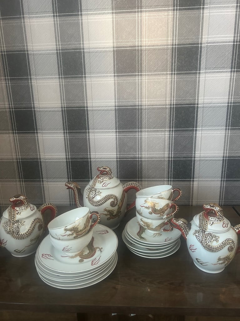 Geisha Japanese tea set 