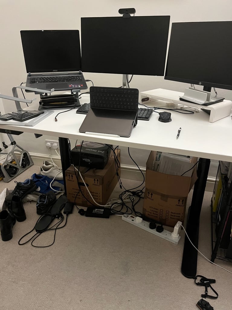 image for Office desk with adjustable height (80x120)