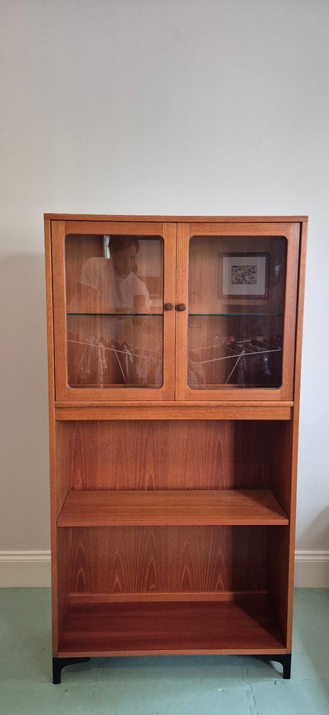 Mid-Century Style Teak Cabinet / Bookcase
