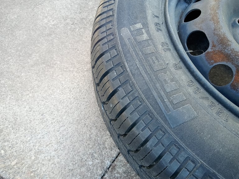 image for   VAUXHALL CORSA  SPARE STEEL WHEEL AND TYRE PIRELLI 