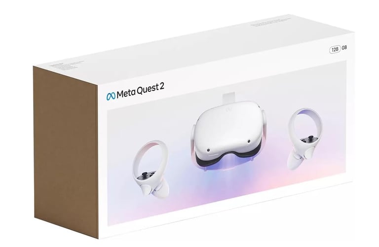 Meta/Oculus Quest 2 VR Advanced All-In-One Headset (With Controllers) - 128GB- Boxed