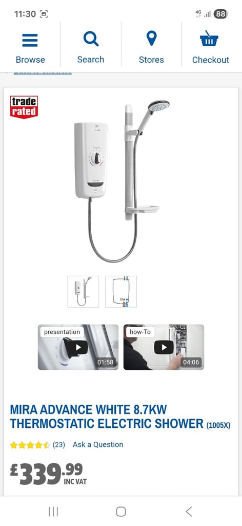 image for Mira advance 8.7kw shower