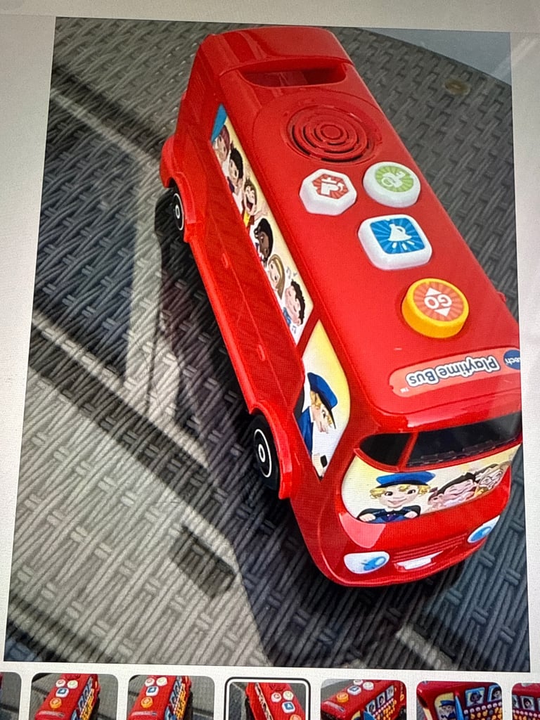 V-Tech singing educational light up bus phrases  counts numbers sings plus 