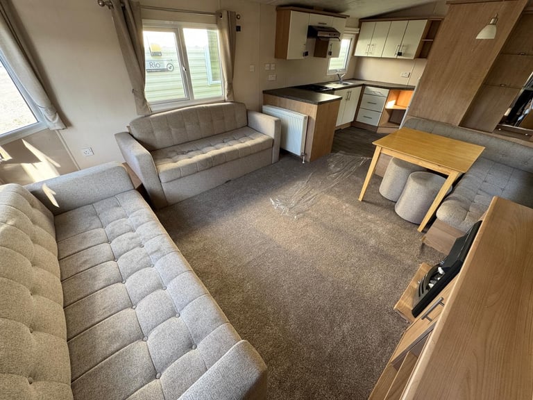3 Bed Static Caravan - DG, CH, New Carpet - Offsite Sale for Private Land, Farms
