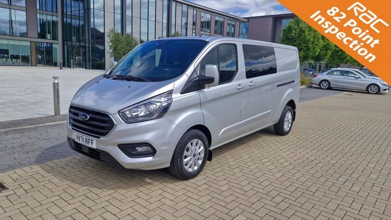 2021 Ford Transit Custom 320 LIMITED 2.0EcoBlue EU6 S/S L2 H1 130ps 6SEATS CREW VAN *AIRCON*SENSO...