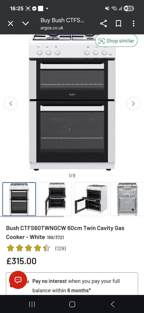 image for Gas cooker