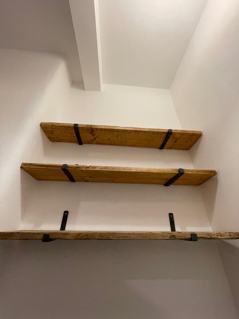 Reclaimed board shelves 