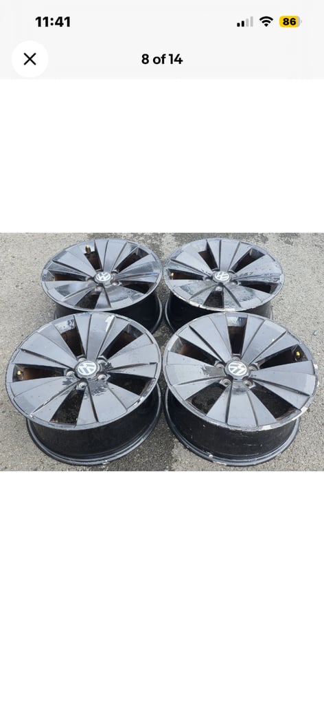 VW Beetle wheels twister ronal  18” with 4 tyres 