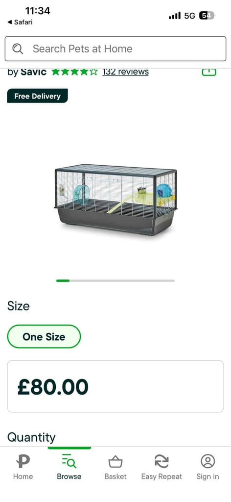 Month old cage savic big 100cm no offer no extra just cage 