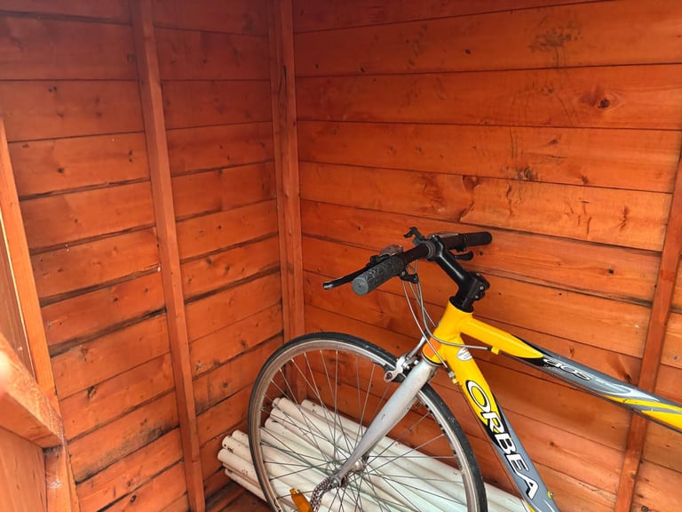 Wooden bike shed