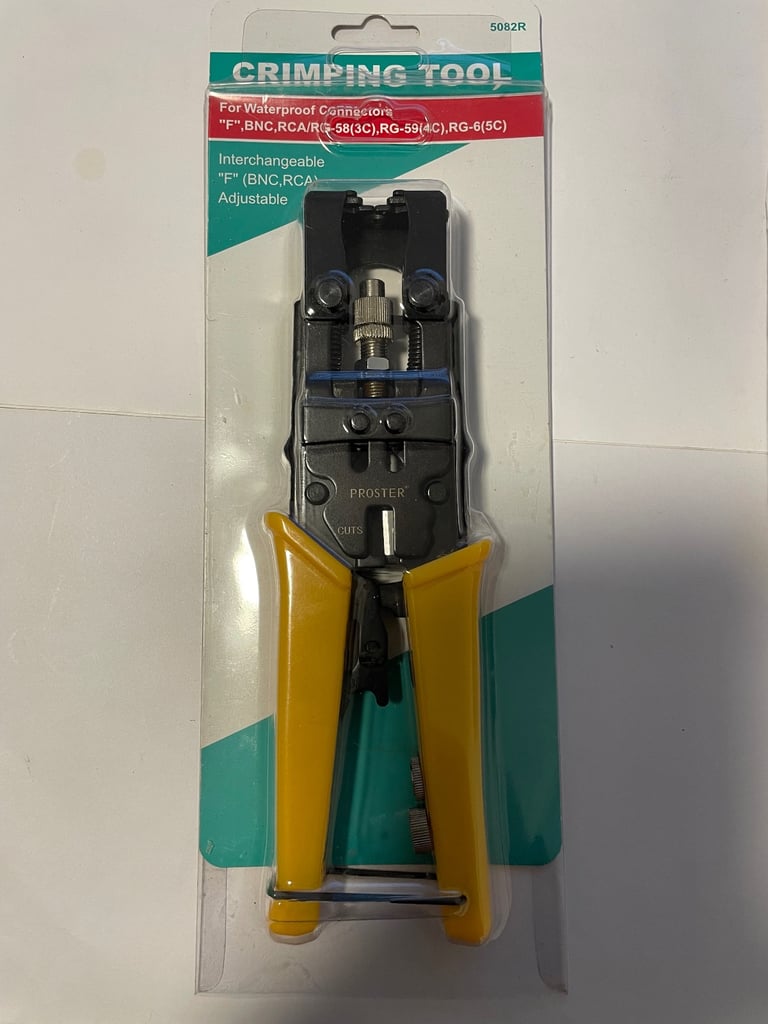 Crimping tool for coax work