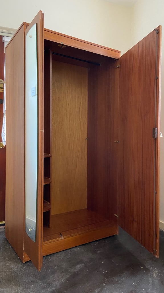 Sturdy mid century wardrobe