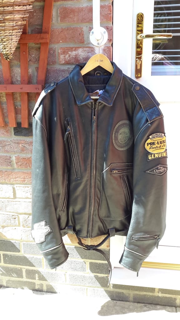 image for HARLEY DAVIDSON BLACK LEATHER JACKET Size XXL. .. POSTAGE FREE