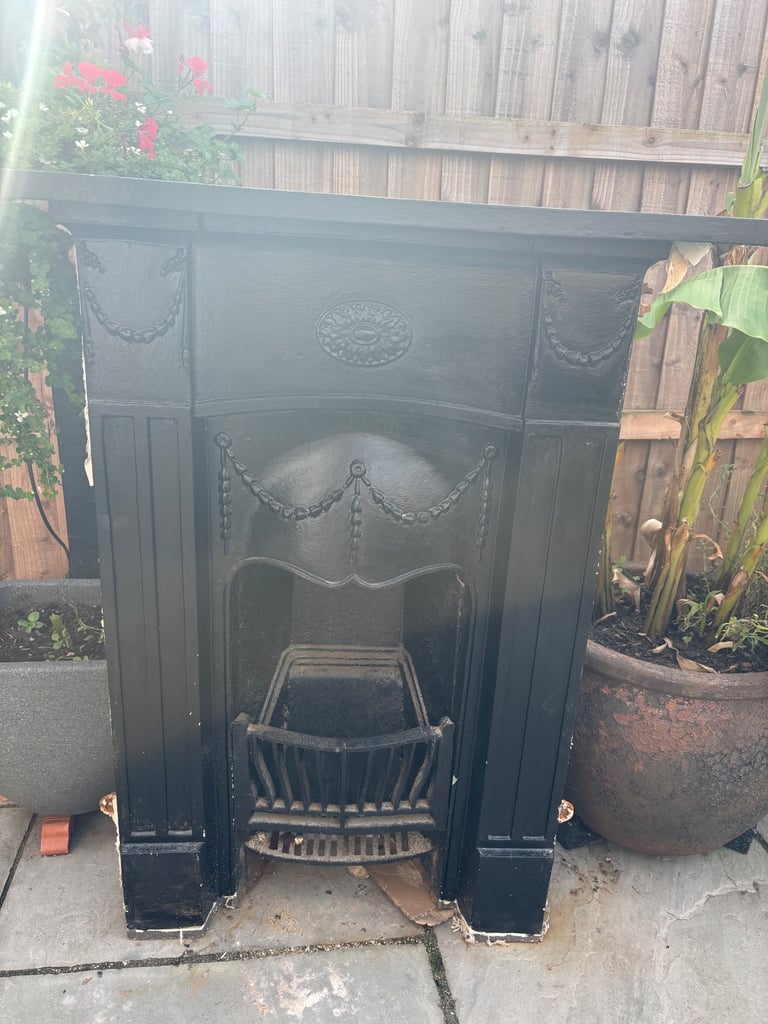 Victorian cast iron fireplace 