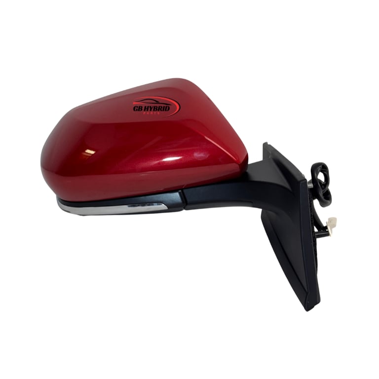 Toyota Prius 2016-2022 Driver Side Mirror Red With BSM Electric Auto Fold