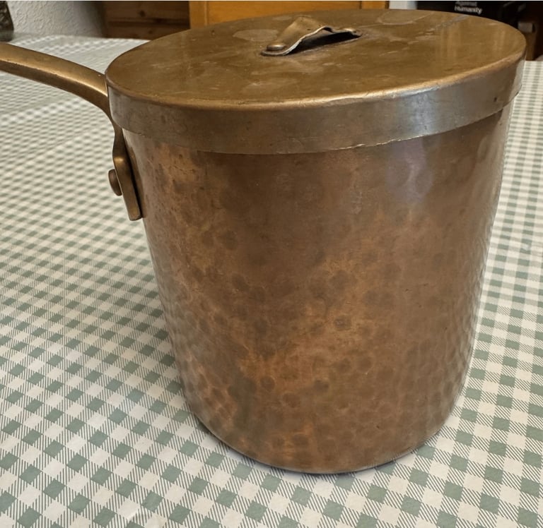 Heavy Vintage copper cooking pots 