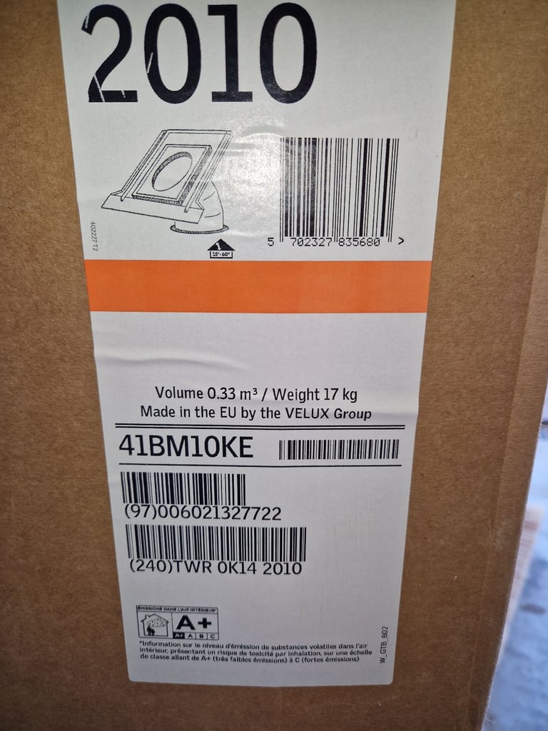 VELUX TWR 0K14 2010 - 14; Rigid Sun Tunnel for Tiles.