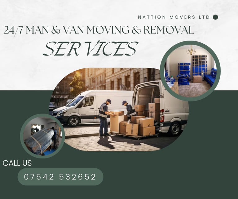 MAN AND VAN HIRE 24/7 HOUSE FURNITURE PIANO MOVERS HOUSE OFFICE CLEARANCE