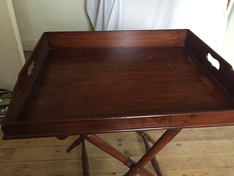 image for Large Mahogany Dining Tray 