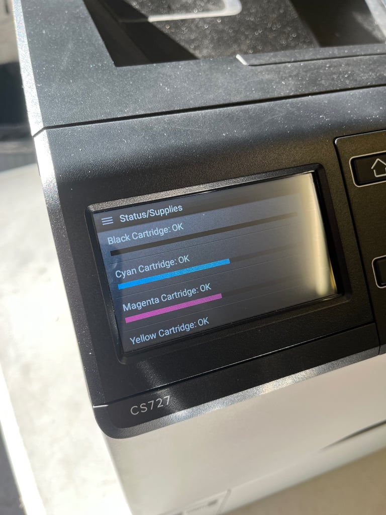 Lexmark CS720 colour laser printer - very little use.