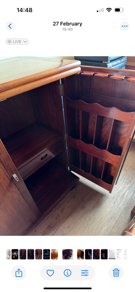 Beautiful wooden bar/unit . 