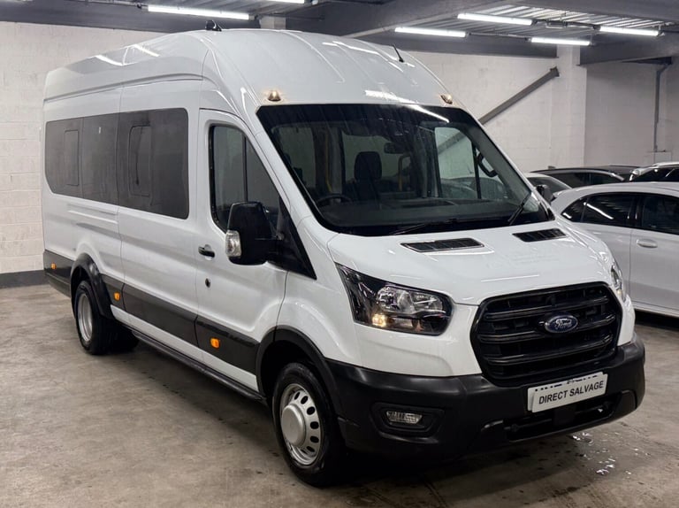 2024 Ford Transit 460 2.0 EcoBlue 130 L4H3 17 Seater Minibus No Vat salvage damaged repair High R...
