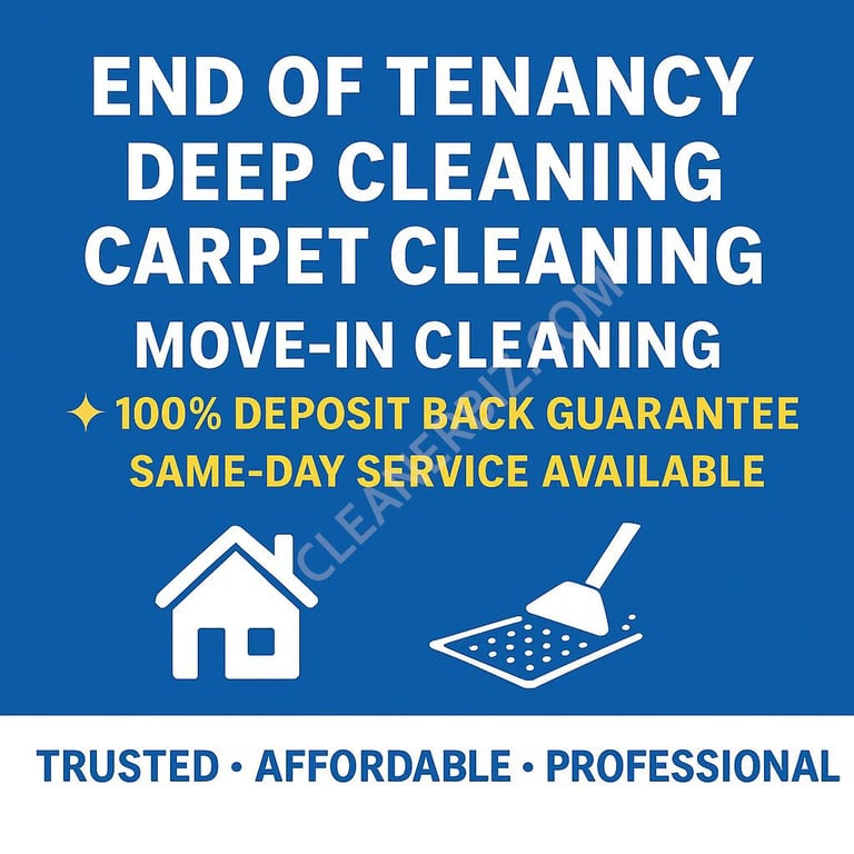End of Tenancy Cleaning London – Expert Deep & Carpet Cleaning Services East London