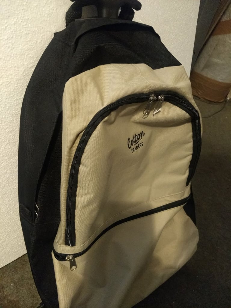 Cotton traders backpack. Transforms into trolley bag with wheels