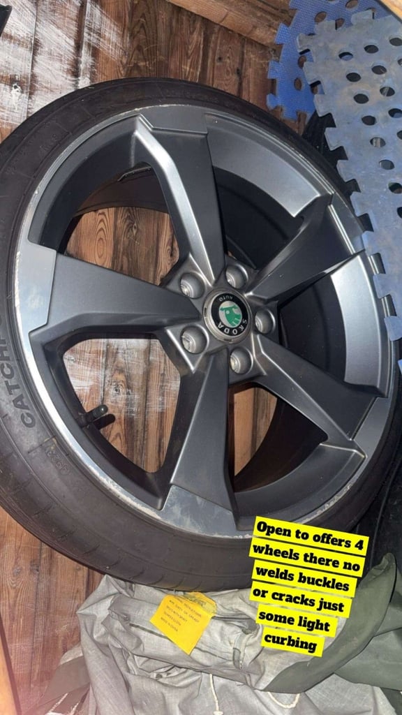Ttrs 18” alloy wheels New Style RRP £899 new 1 year old