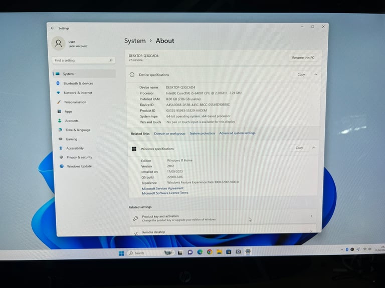 Ultra Fast i5 8GB HP Pavilion All in One Pc 512GB SSD,Window11,office