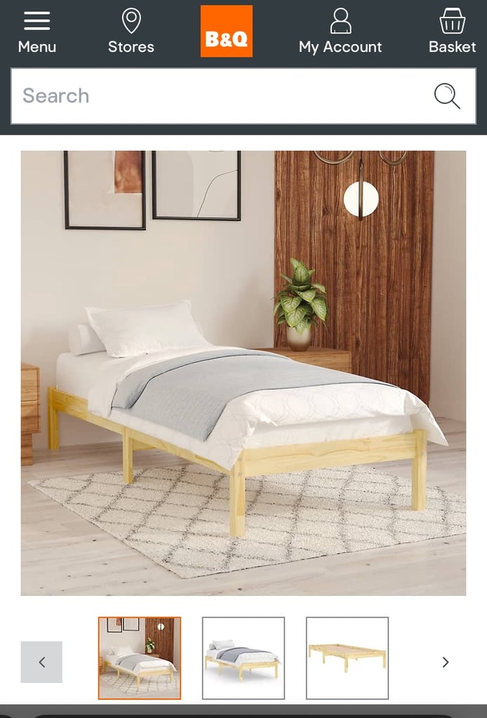 Small single bed frame - new 