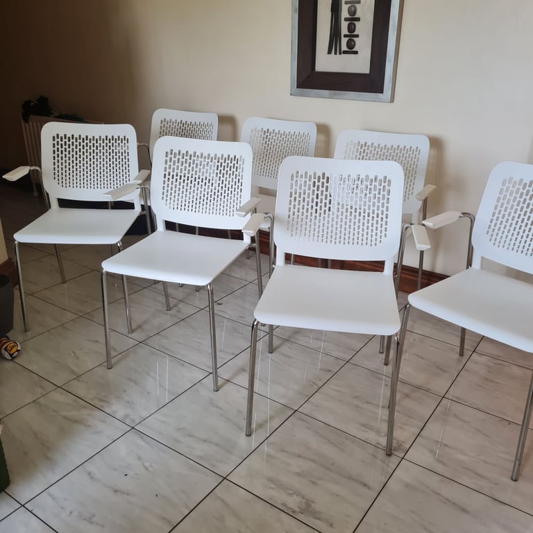 7 x designer canteen/cafe chairs 