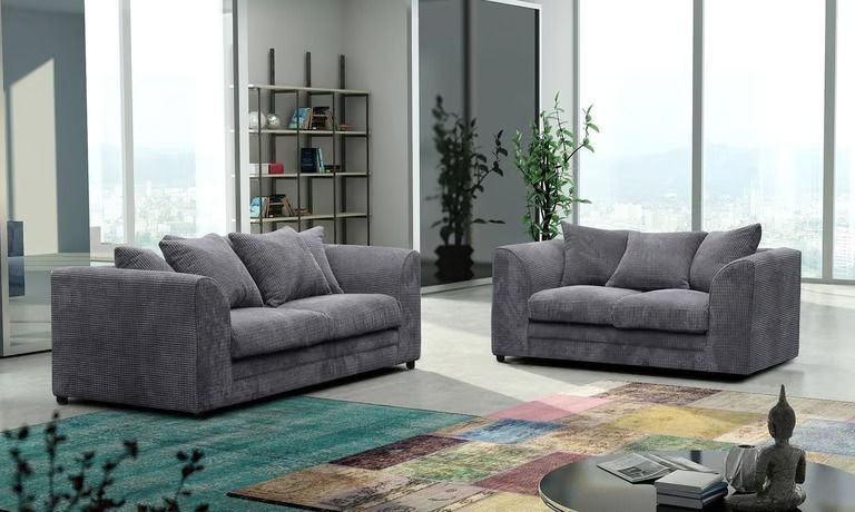 image for 3+2 Seater Dylan Sofa Grey BRAND NEW ~~~~ Same Day Delivery 10% OFF Price 
