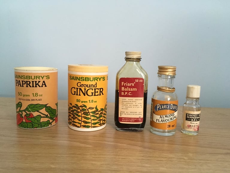 Collection of vintage packaging