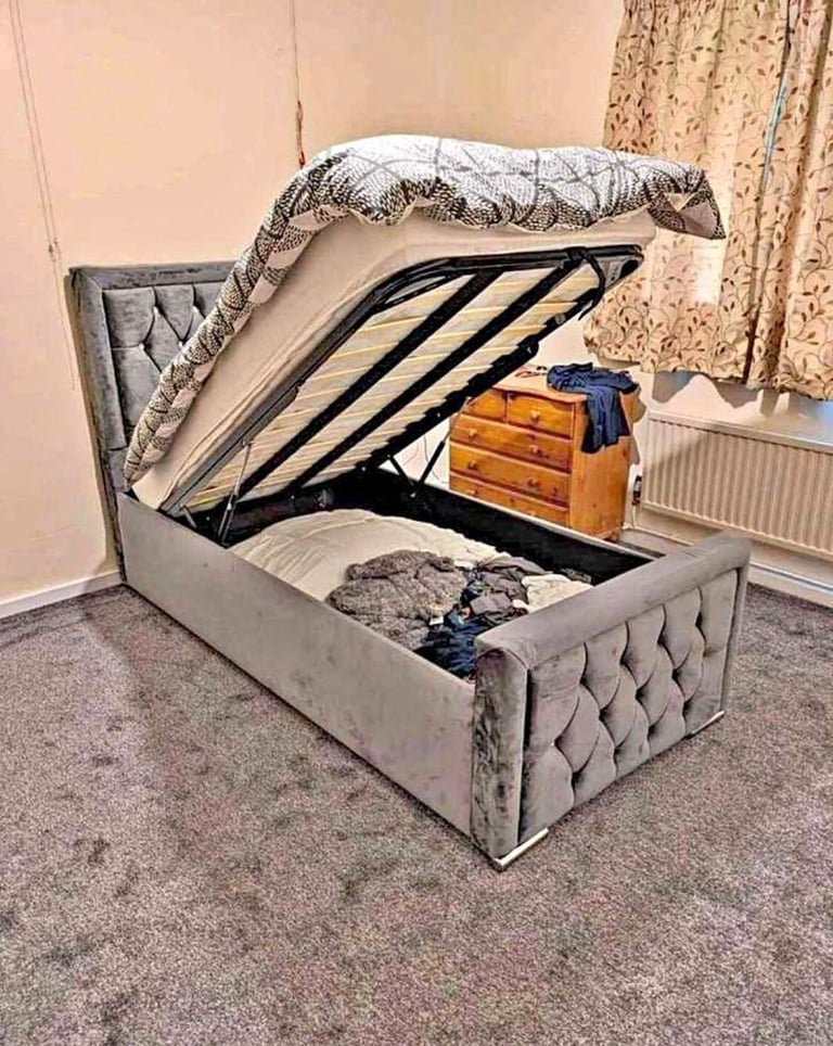 ❤ Hilton Double Bed Single Bed - Storage With Mattress 