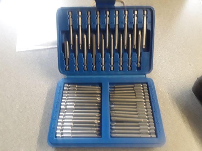 image for 60 piece drill fittings set with screwdriver fittings and torque fittings and hexagonal new 