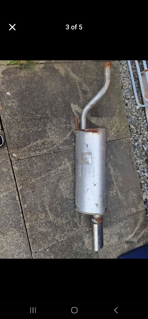 Corsa d rear exhaust back box