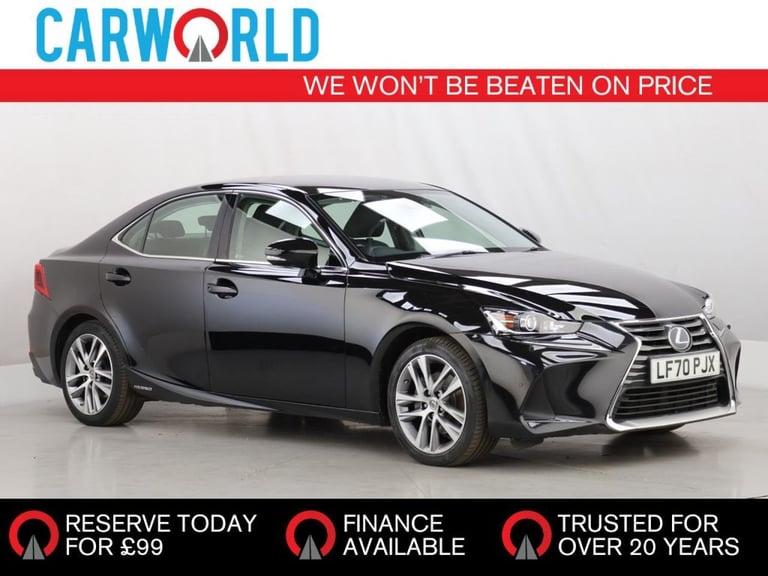 image for 2020 Lexus IS 2.5 300h Saloon 4dr Petrol Hybrid E-CVT Euro 6 (s/s) (223 ps) Saloon PETROL/ELECTRI...