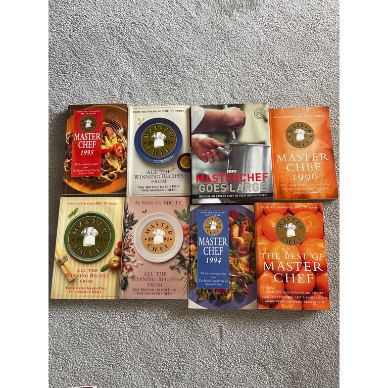8 x master chef books 