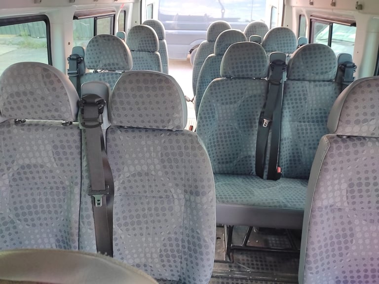 FORD TRANSIT 17 SEAT MINIBUS 2011 60 REG XLWB EX COUNCIL WITH FSH IDEAL CAMPERVAN NO VAT