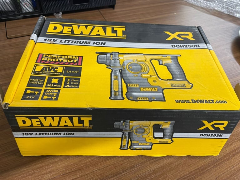 DeWalt XR DCH253N 18V SDS+ Rotary Hammer Drill – Body Only – Powerful & Reliable Tool