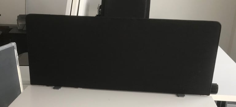 Office Partition Desk Black Divider IKEA 100cm