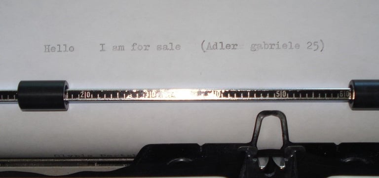 Adler Portable Typewriter