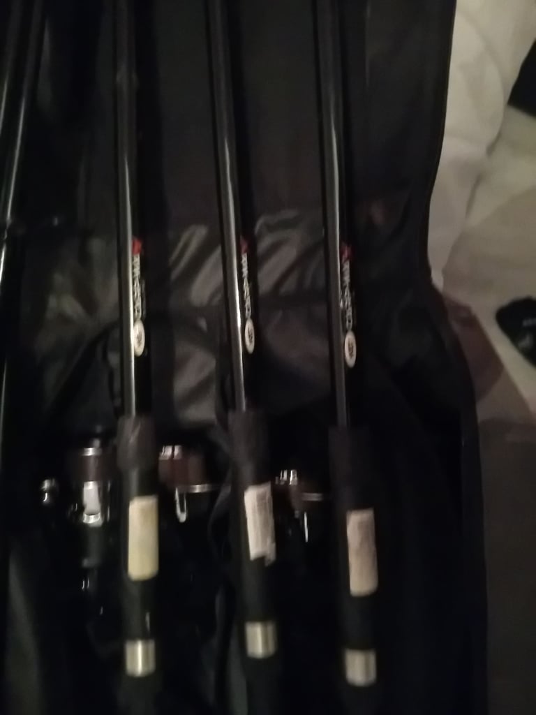 3 carp rods