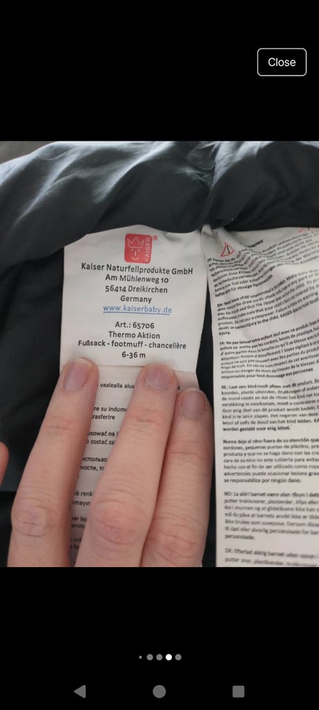 Kaiser thermal footmuff