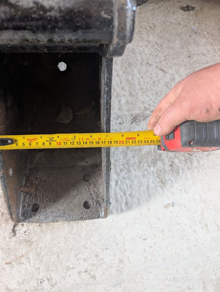 Excavator Digger set of 3 buckets 40mm pin Safelock quick hitch